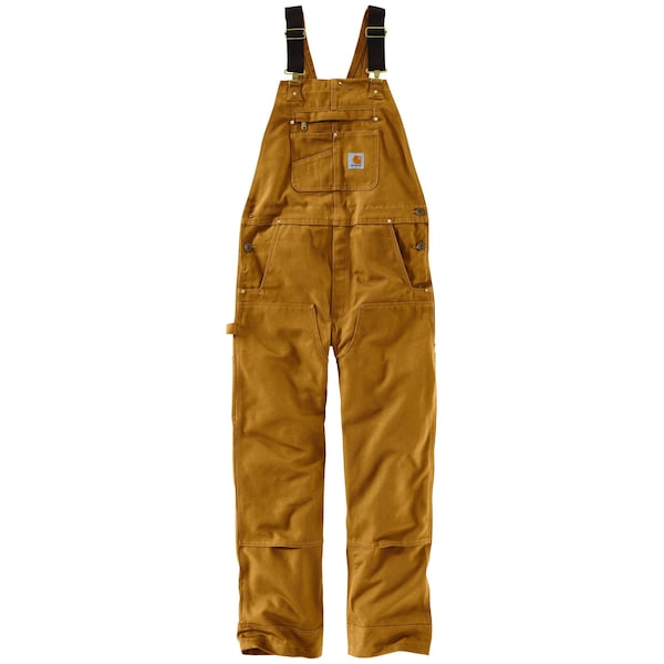 Carhartt Men's R01 M RlxdFit Dck Bib Ovrll W44 L36 Non-Insulated Relaxed Brown R01-M / 102776-211W44L36 - main